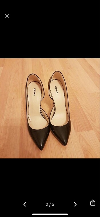 Koton Koton siyah rugan stiletto
