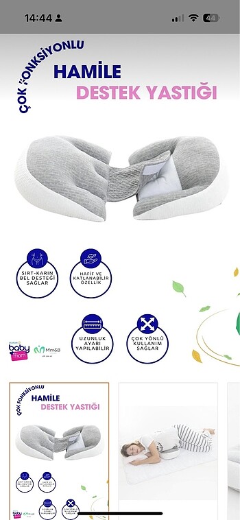 E bebek baby mom hamile destek yastığı