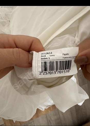 Aysira Askılı Beyaz A Kesim Gelinlik - Görsel 4