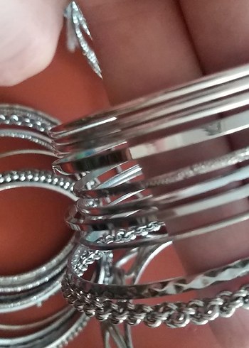 Accessorize 10adet yeni silver Bilezik.