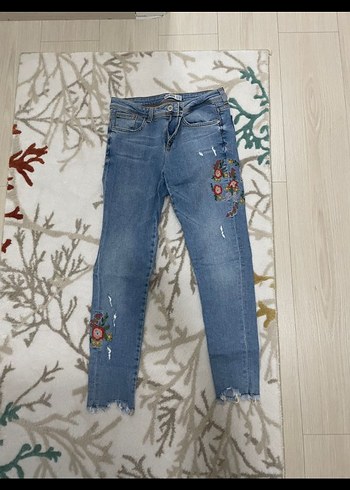 ZARA DENİM KOT PANTOLON - Görsel 4