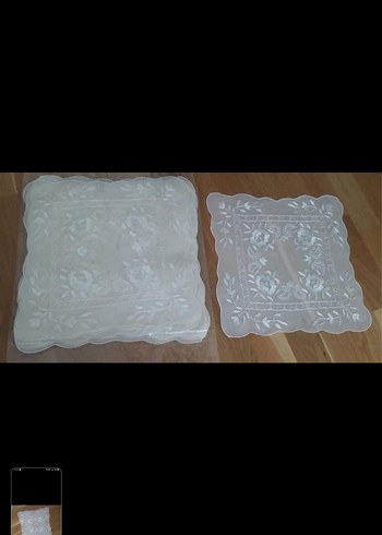 RAHİBE İŞİ MASA ÖRTÜSÜ VE 12 ADET PEÇETE - Görsel 2