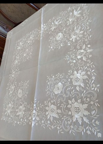 RAHİBE İŞİ MASA ÖRTÜSÜ VE 12 ADET PEÇETE - Görsel 6