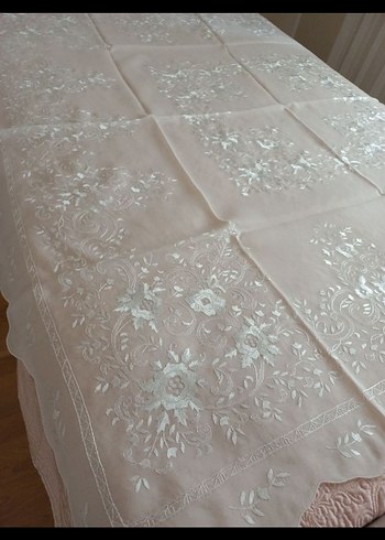 RAHİBE İŞİ MASA ÖRTÜSÜ VE 12 ADET PEÇETE - Görsel 4