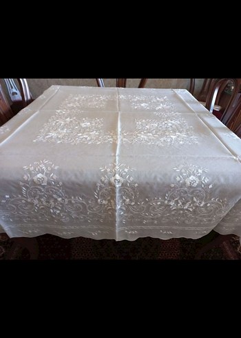 RAHİBE İŞİ MASA ÖRTÜSÜ VE 12 ADET PEÇETE - Görsel 8