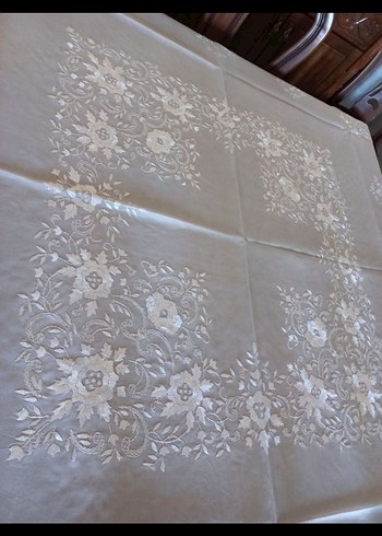 RAHİBE İŞİ MASA ÖRTÜSÜ VE 12 ADET PEÇETE - Görsel 7