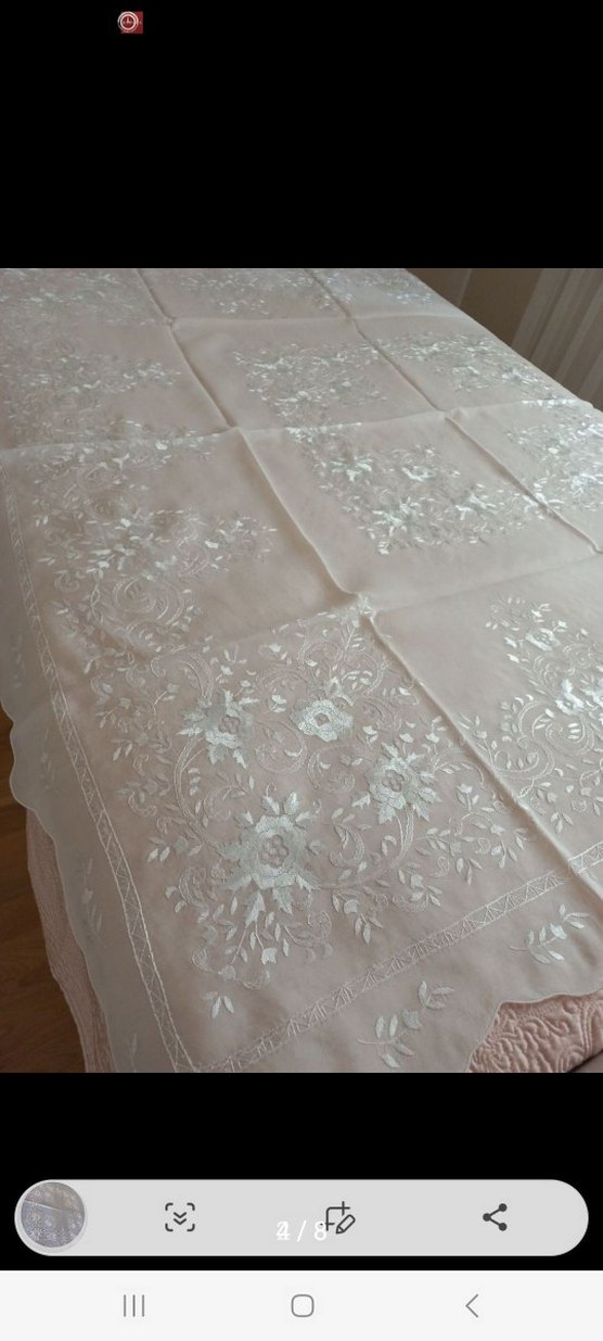 RAHİBE İŞİ MASA ÖRTÜSÜ VE 12 ADET PEÇETE - Görsel 4