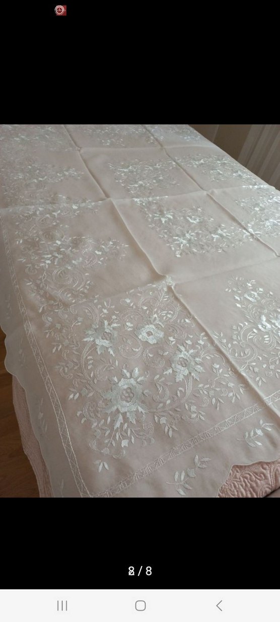 RAHİBE İŞİ MASA ÖRTÜSÜ VE 12 ADET PEÇETE - Görsel 5