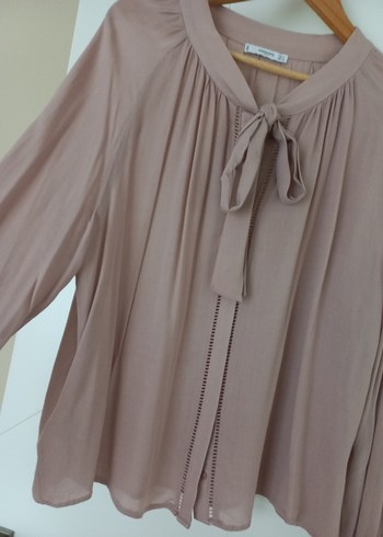 Bej Kadın  Uzun Kollu Bluz - Görsel 3