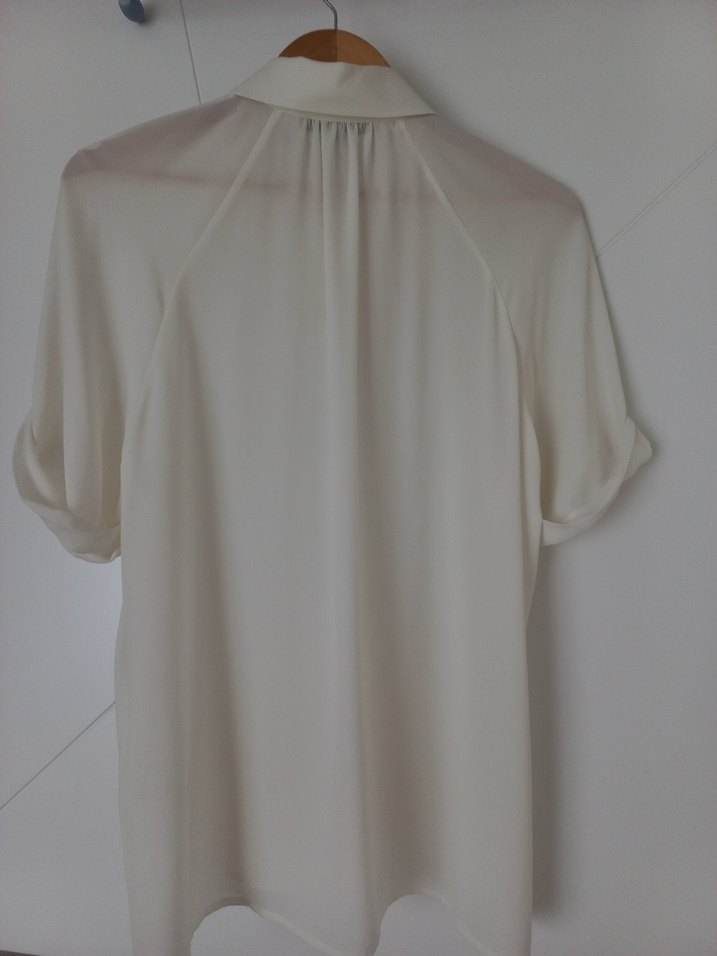 Atalar Beyaz Düğmeli Bohem Gömlek - Görsel 3