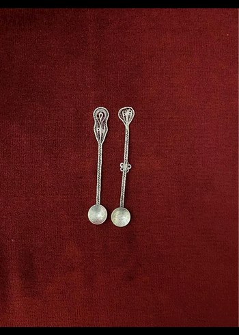 GÜMÜŞ ANTİKA OSMANLI TELKARİ KAŞIK - Görsel 2