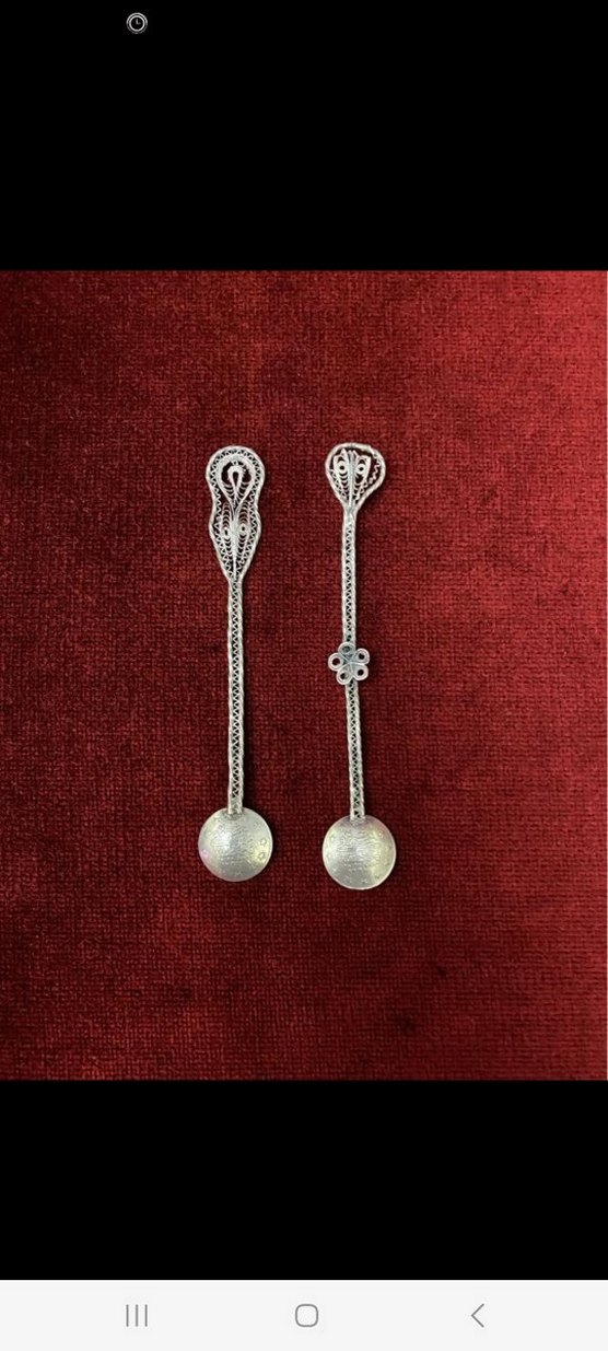 GÜMÜŞ ANTİKA OSMANLI TELKARİ KAŞIK - Görsel 3