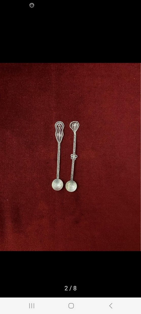 GÜMÜŞ ANTİKA OSMANLI TELKARİ KAŞIK - Görsel 2