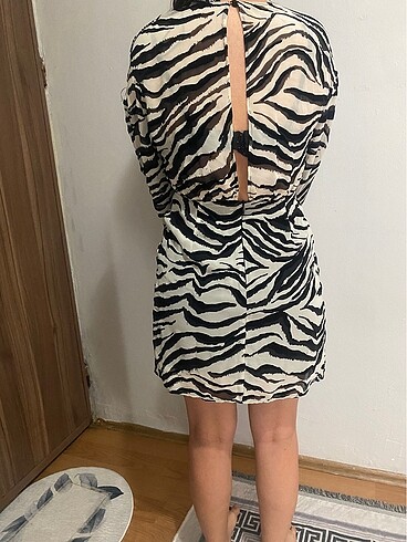 s Beden Zebra desen elbise
