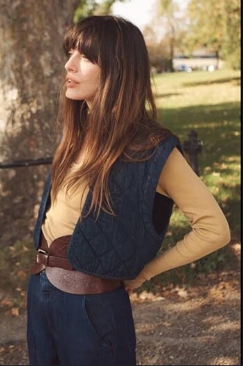 Zara denim görünümlü yelek