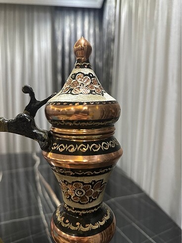 Beden altın Renk El işlemesi bakır imbik 50 cm
