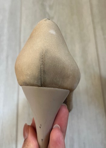 37 Beden ten rengi Renk Bej Süet Kadın Topuklu Stiletto