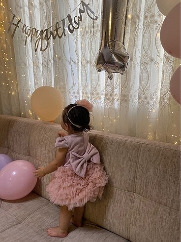 12-18 Ay Beden La mabelle doğum günü elbisesi