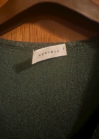 Parlak Yeşil V Yaka Hırka - Görsel 3