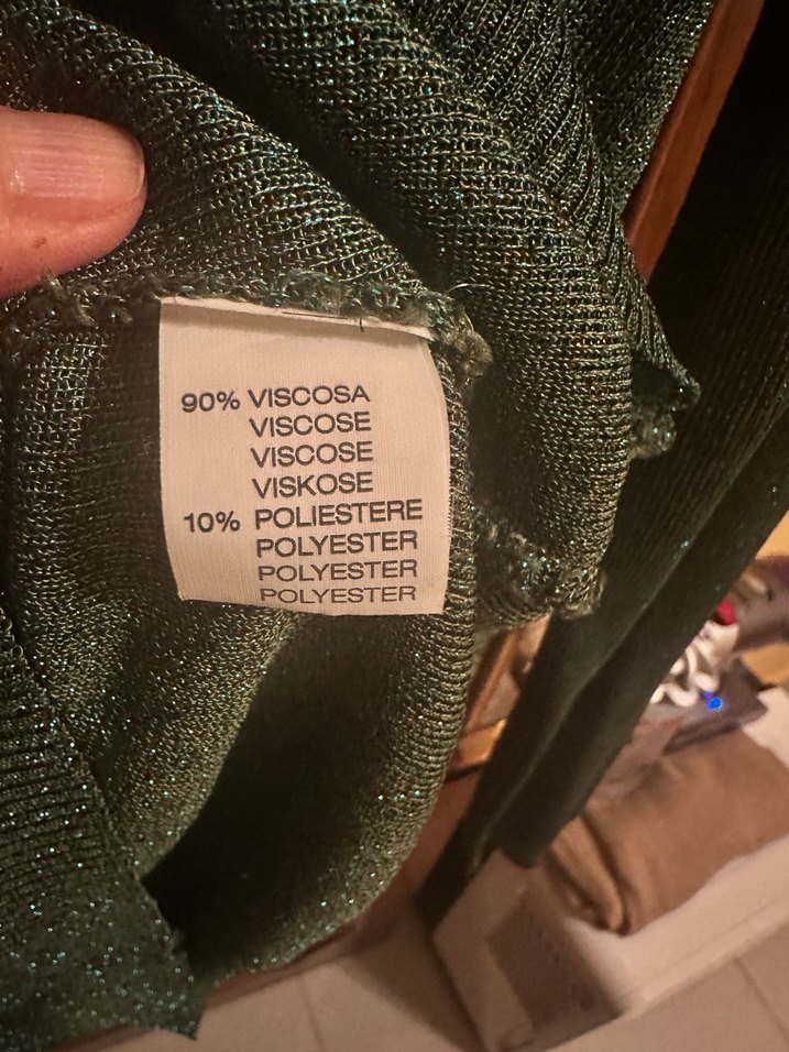 Parlak Yeşil V Yaka Hırka - Görsel 4