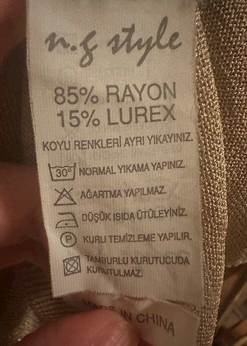 Dore Renkte Triko Kazak - Görsel 3