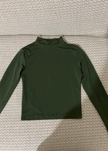Yeşil Balıkçı Yaka Kadın crop