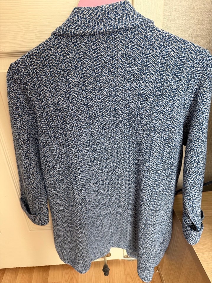 Düğmeli Gri Hamile Midi Ceket - Görsel 2