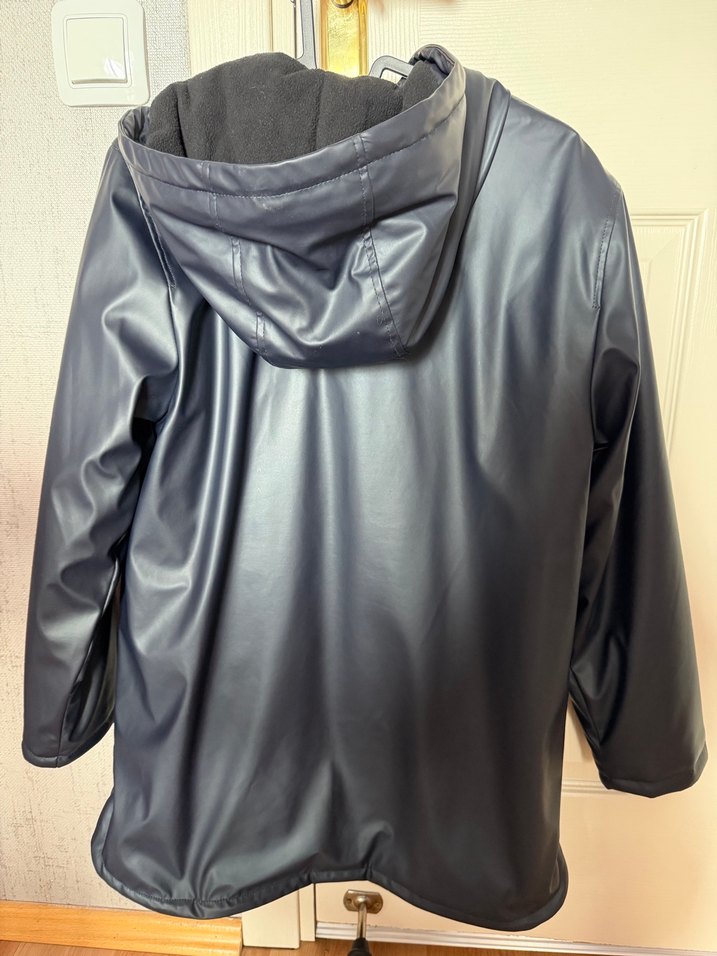 Kız Çocuk  Lacivert  su geçirmez yağmurluk kaban  mont Zara - Görsel 2