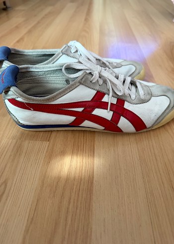 Kırmızı Detaylı Beyaz Spor Ayakkabı Tiger - Görsel 4