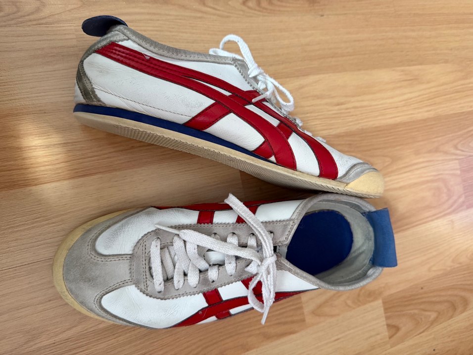 Kırmızı Detaylı Beyaz Spor Ayakkabı Tiger - Görsel 2