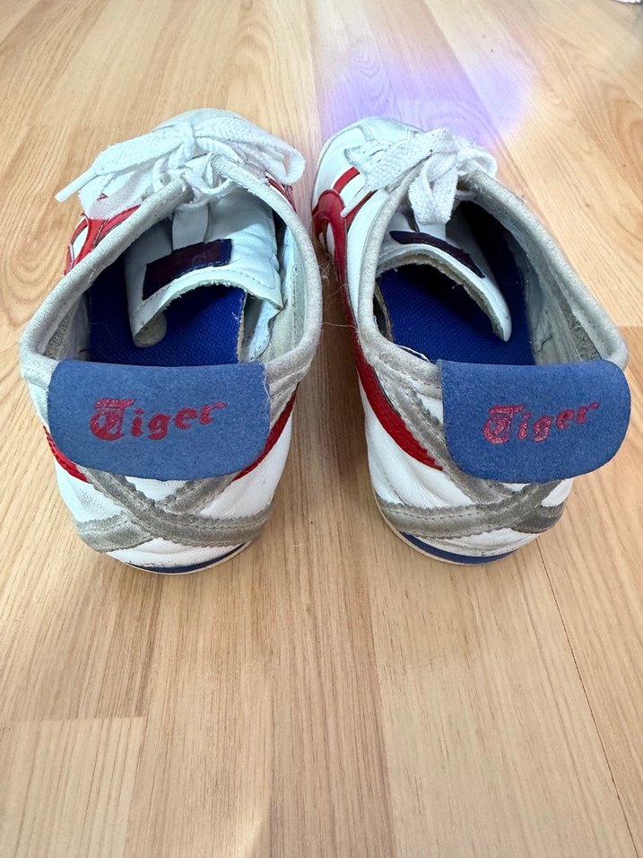 Kırmızı Detaylı Beyaz Spor Ayakkabı Tiger - Görsel 3