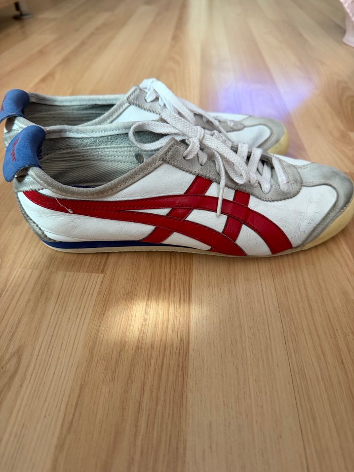 Kırmızı Detaylı Beyaz Spor Ayakkabı Tiger - Görsel 4