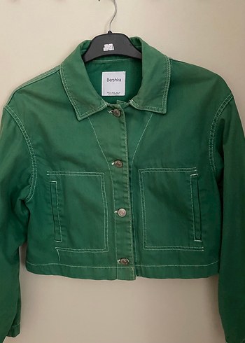 Bershka Berska Yeşil Ceket