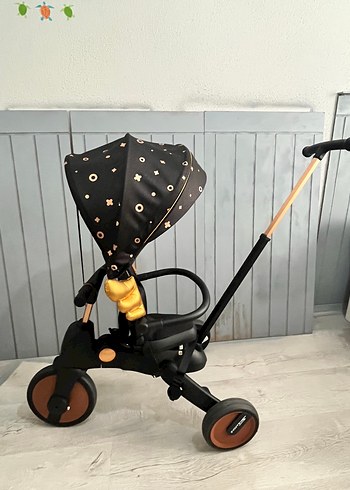 Beden siyah Renk Doona muadili üç teker bisiklet