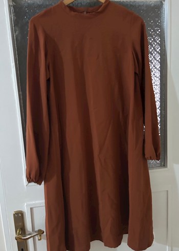 Kiremit rengi kadın tunik. - Görsel 3