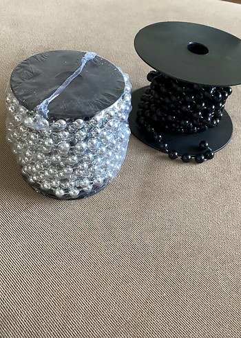 Beden Siyah ve Gri Tırnak Süsleme Boncukları