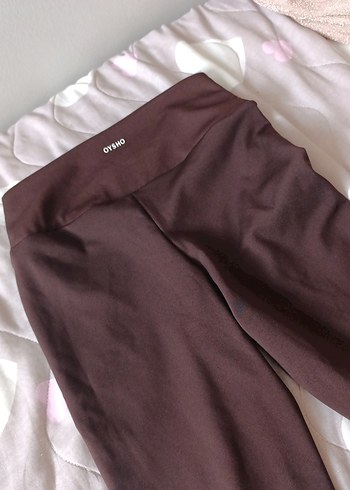 Oysho Kahverengi Esnek Kadın Tayt - Görsel 2