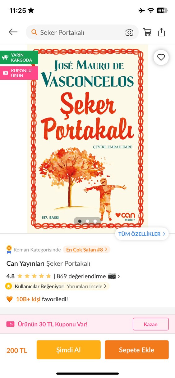 Şeker Portakalı - José Mauro de Vasconcelos - Görsel 4