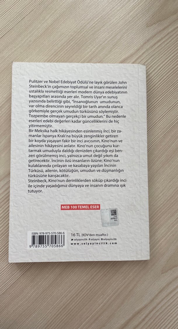 John Steinbeck - İnci (Türkçe) - Görsel 2