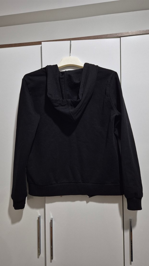 Kapüşonlu Fermuarlı Sweatshirt - Görsel 2