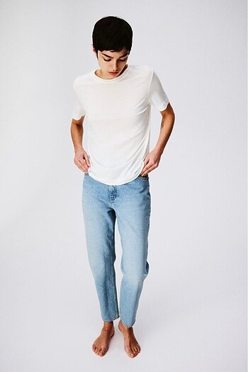 Slim mom high ankle Jean
