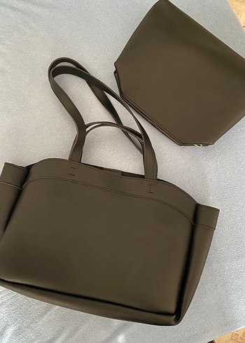 Beden siyah Renk Siyah Deri Kadın Çanta Zara model
