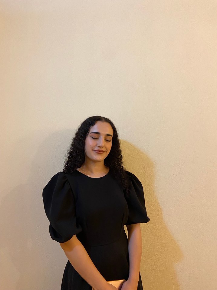 Siyah Uzun Kadın Elbise Yüksek Yakalı - Görsel 3