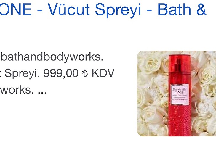  Beden Bath and body works youre the one mist
