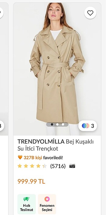 Bej trençkot