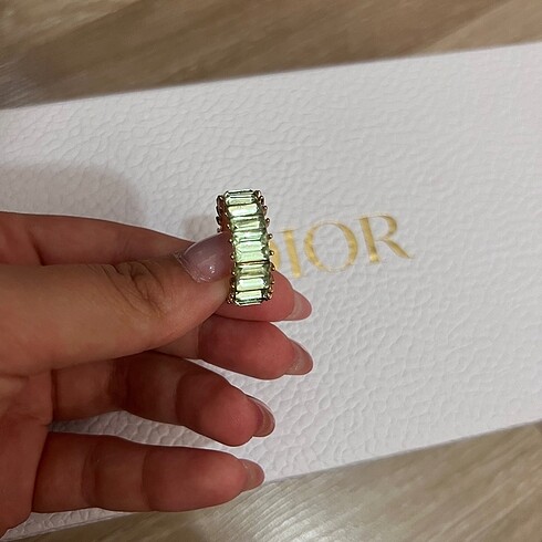 swarovski Su yeşili su yolu yüzük