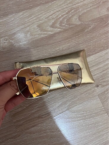 Bottega veneta gold gözlük