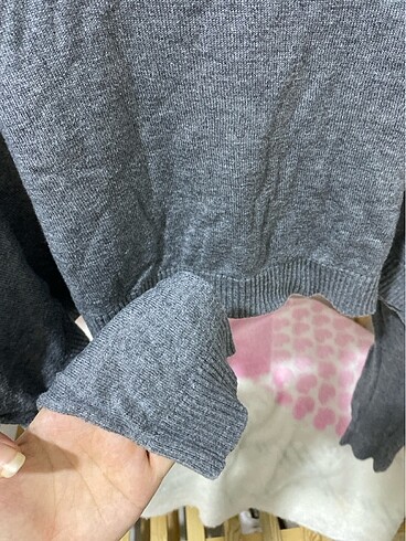 s Beden gri Renk Bershka yarasa kol bluz