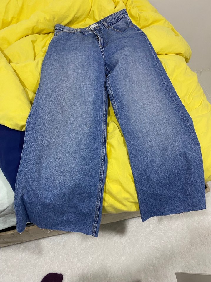 Düğmeli Bol Kesim Pantolon - Görsel 5