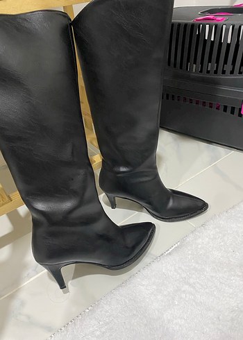 Klasik  Topuklu Çizme - Görsel 2